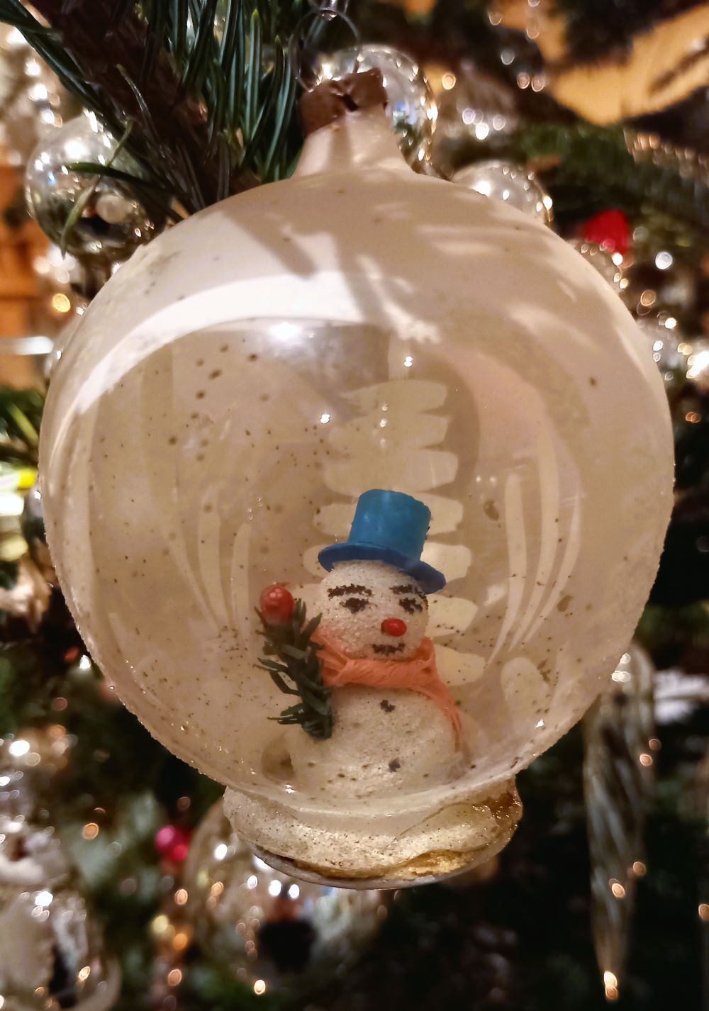 Weihnachtsbaumkugel Schneemann